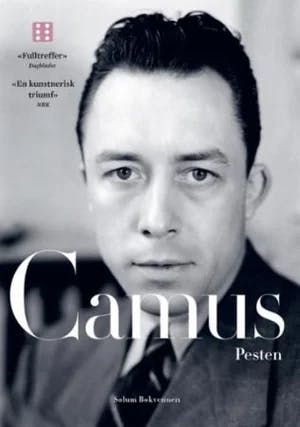 Omslag: "Pesten" av Albert Camus