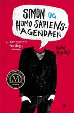 Omslag: "Simon og homo sapiens-agendaen" av Becky Albertalli